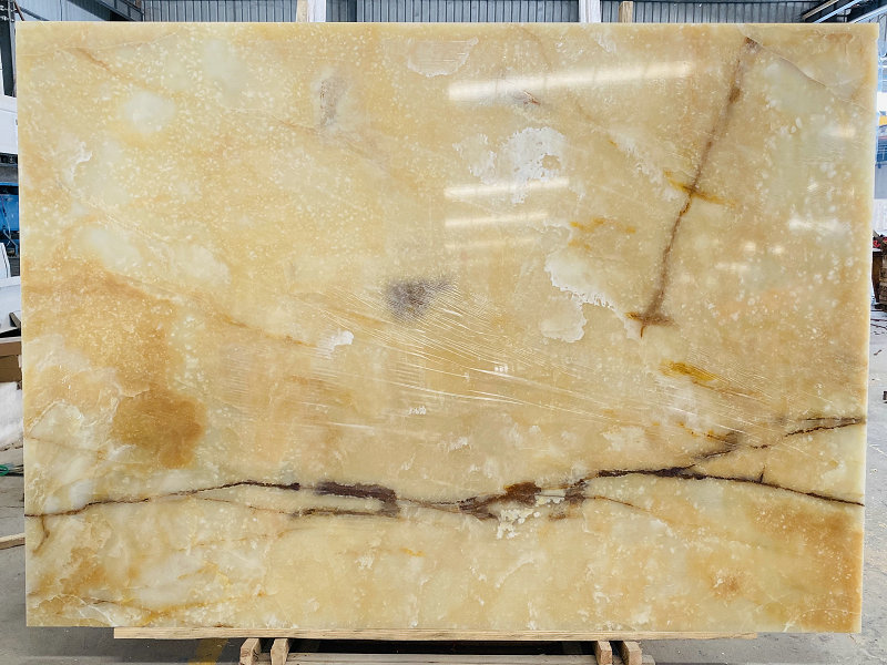 Natural Yellow Onyx Slabs Countertop