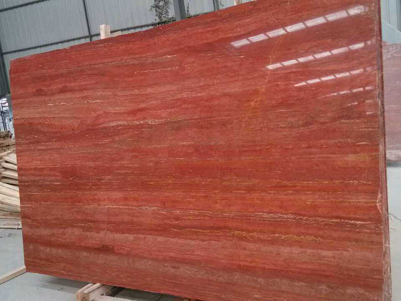 Red Travertine Slabs